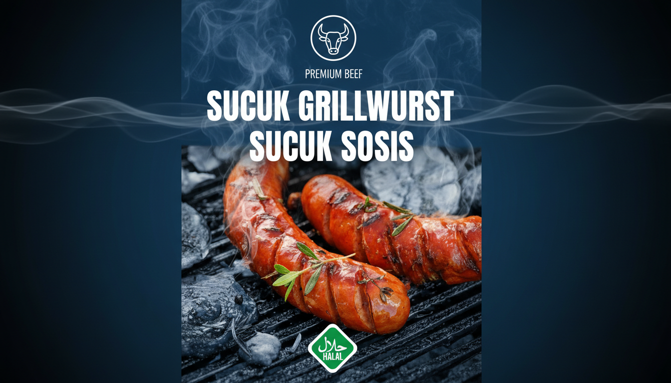 Rindfleisch für Sucuk-Herstellung mit Gewürzen wie Knoblauch