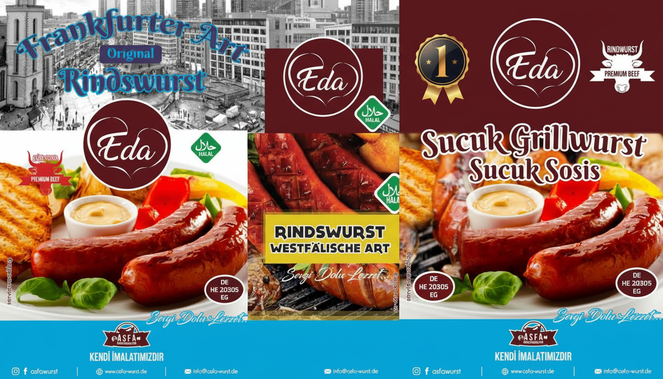 aufgeschnittene Käsewurst mit sichtbaren Käsewürfeln zeigt Verhältnis zwischen Fleischbrät und Käsefüllung