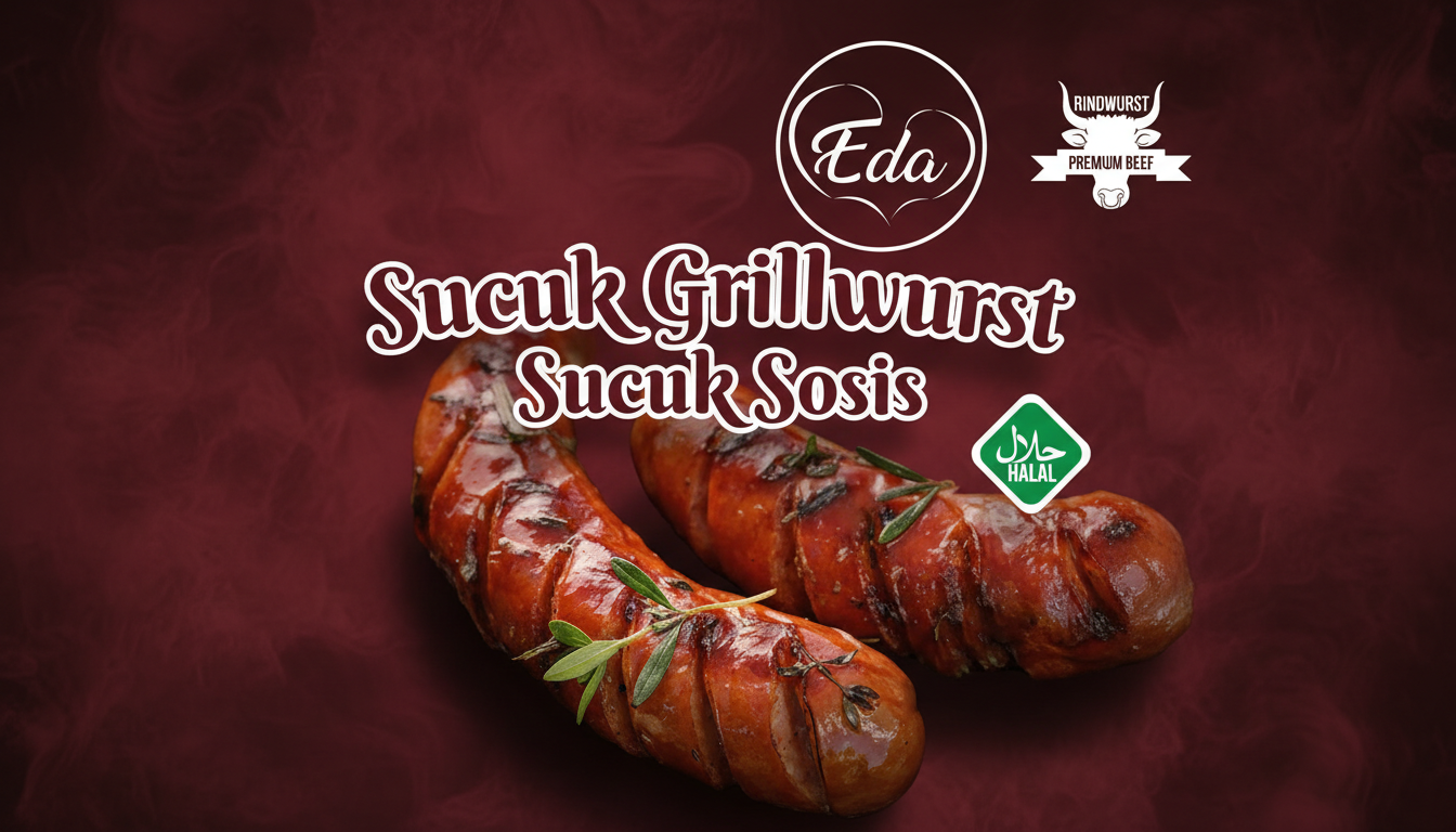 Orientalisch gewürzte Sucuk aus Rindfleisch auf dem Grill