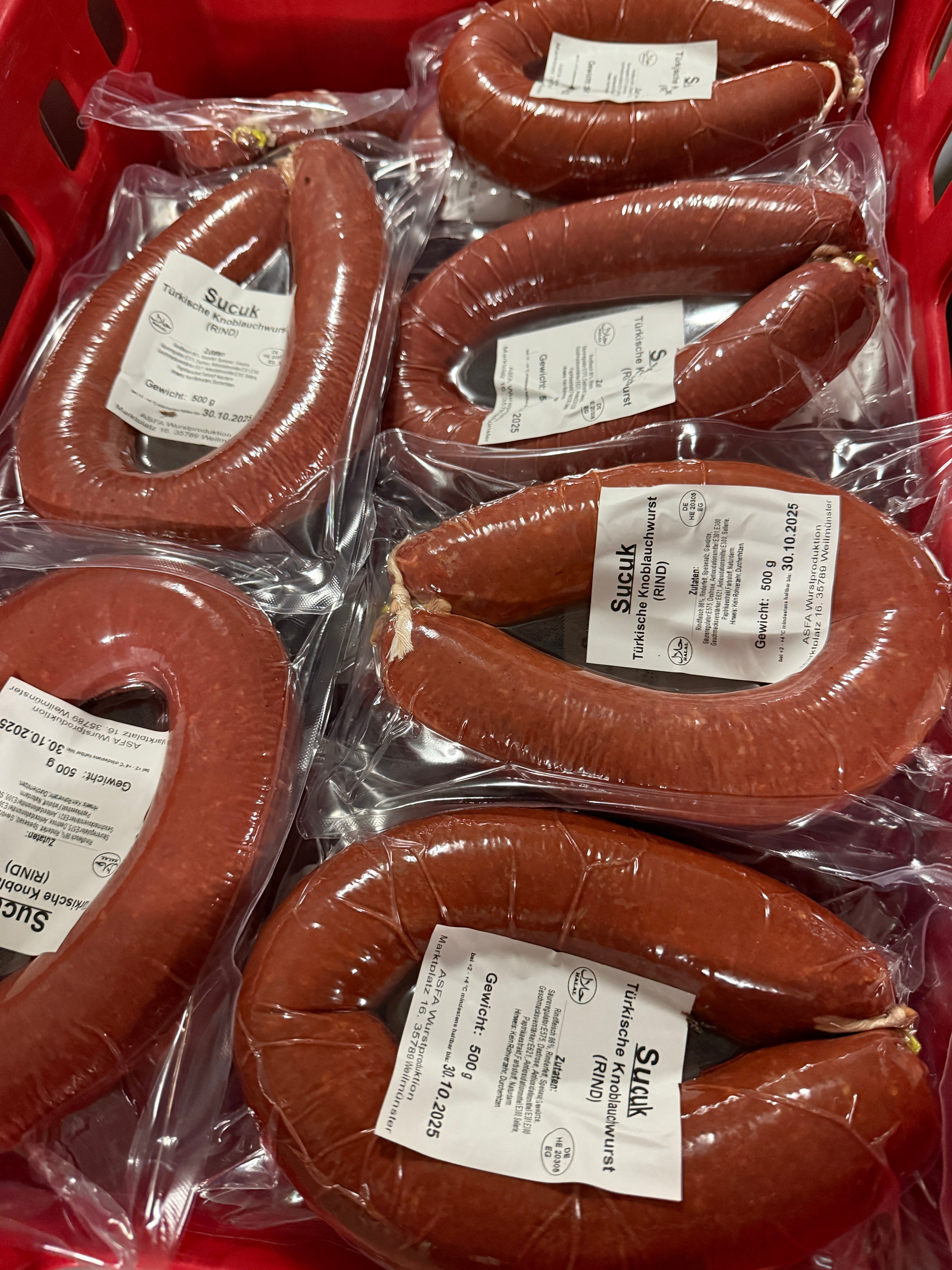Halal Sucuk Rind – 500g Ring